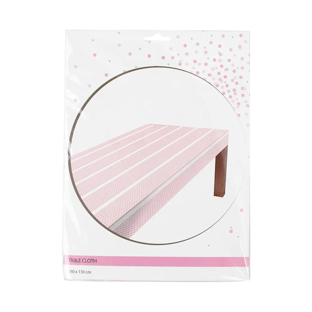 Nappe Décorative Baby Pink – 180 × 130 cm