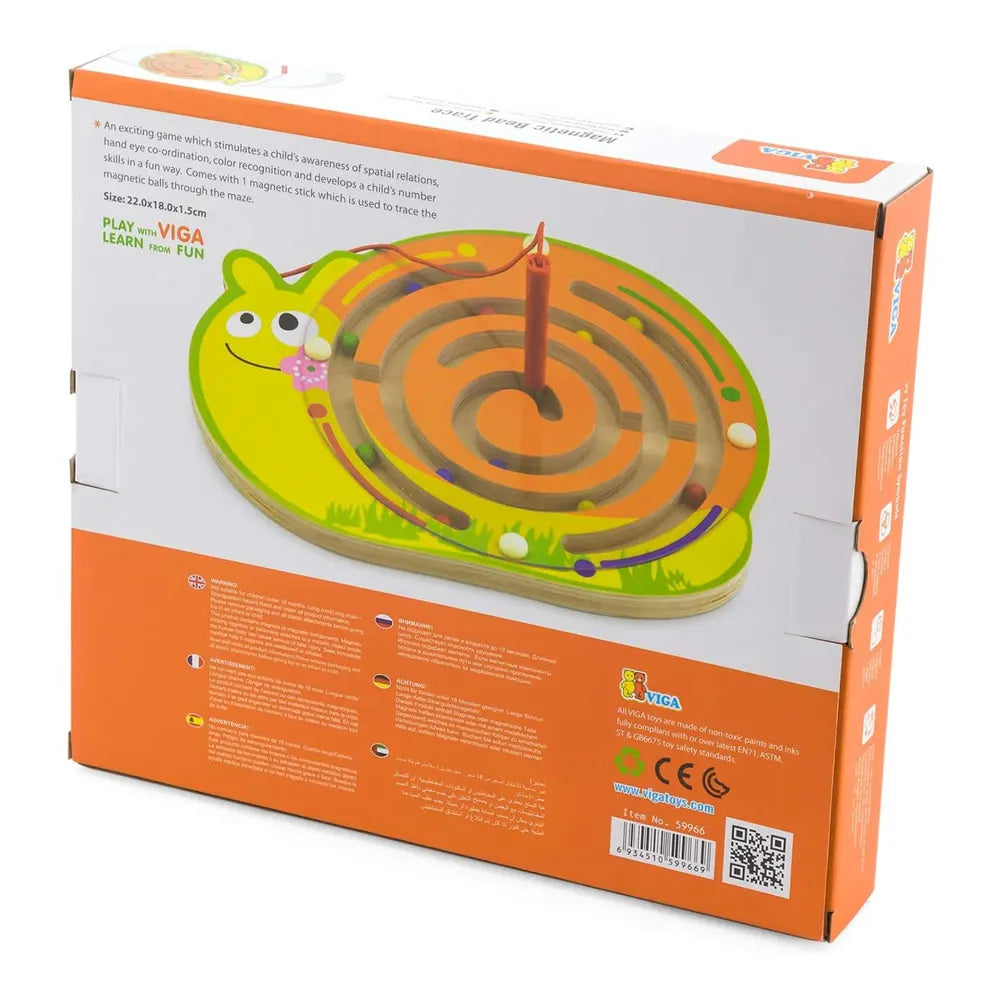 Viga Toys Jeu Magnétique Escargot - 18M+