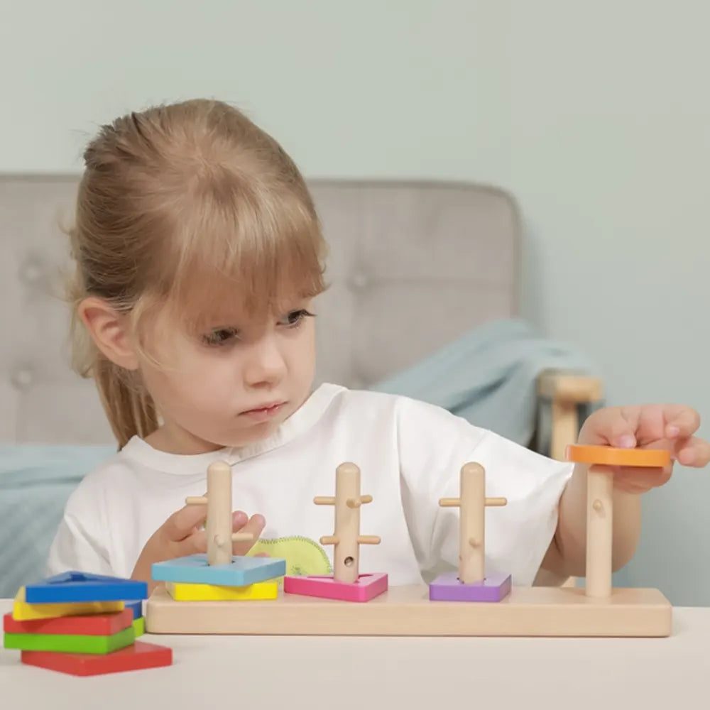 Viga Toys Maze Puzzle en Bois Formes Géométriques – 18M+