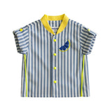 Maïcha Ensemble Unisexe Blugiallo Chemise et Short - 2 pièces