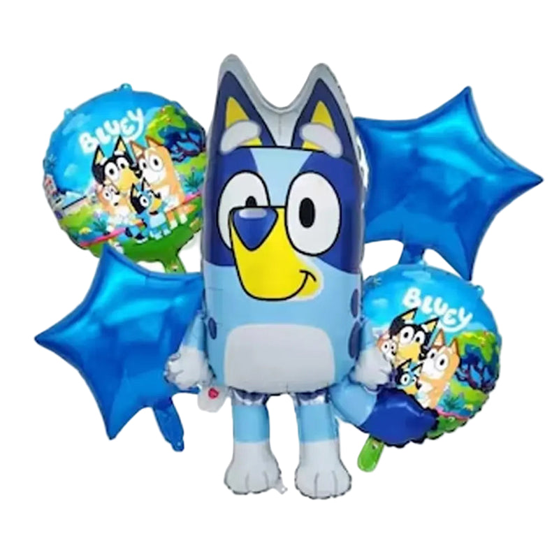 5-Piece Aluminum Balloons – Bluey