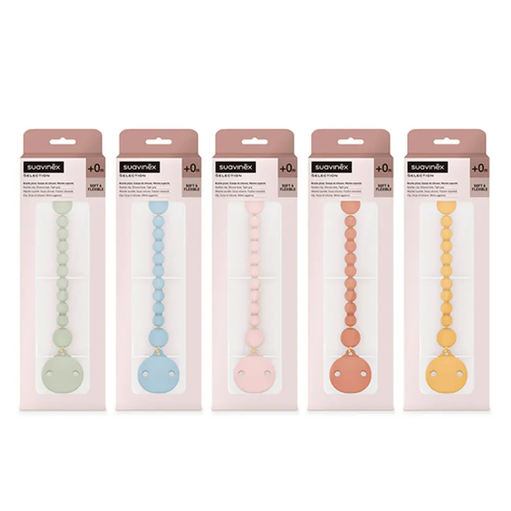 Suavinex Sujeta Chupetes de Silicona 0m+