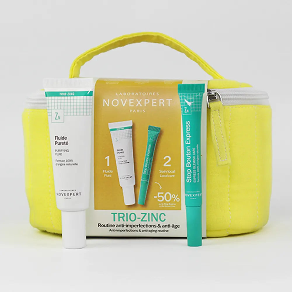 Novexpert Pack Fluide Pureté Trio Zinc et Stop Bouton