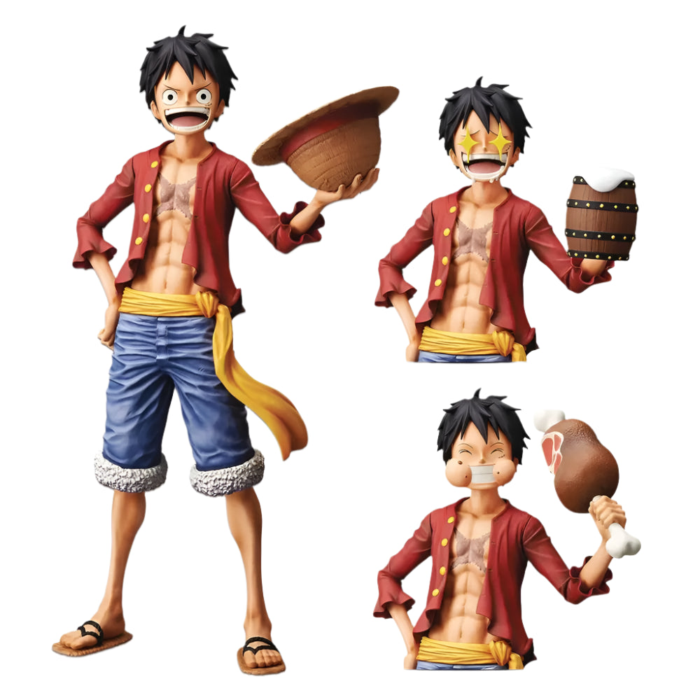 Figurine Articulée One Piece – 1 Figurine avec 3 Personnages à Assembler