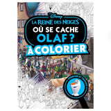LA REINE DES NEIGES - Où se cache Olaf ? à colorier