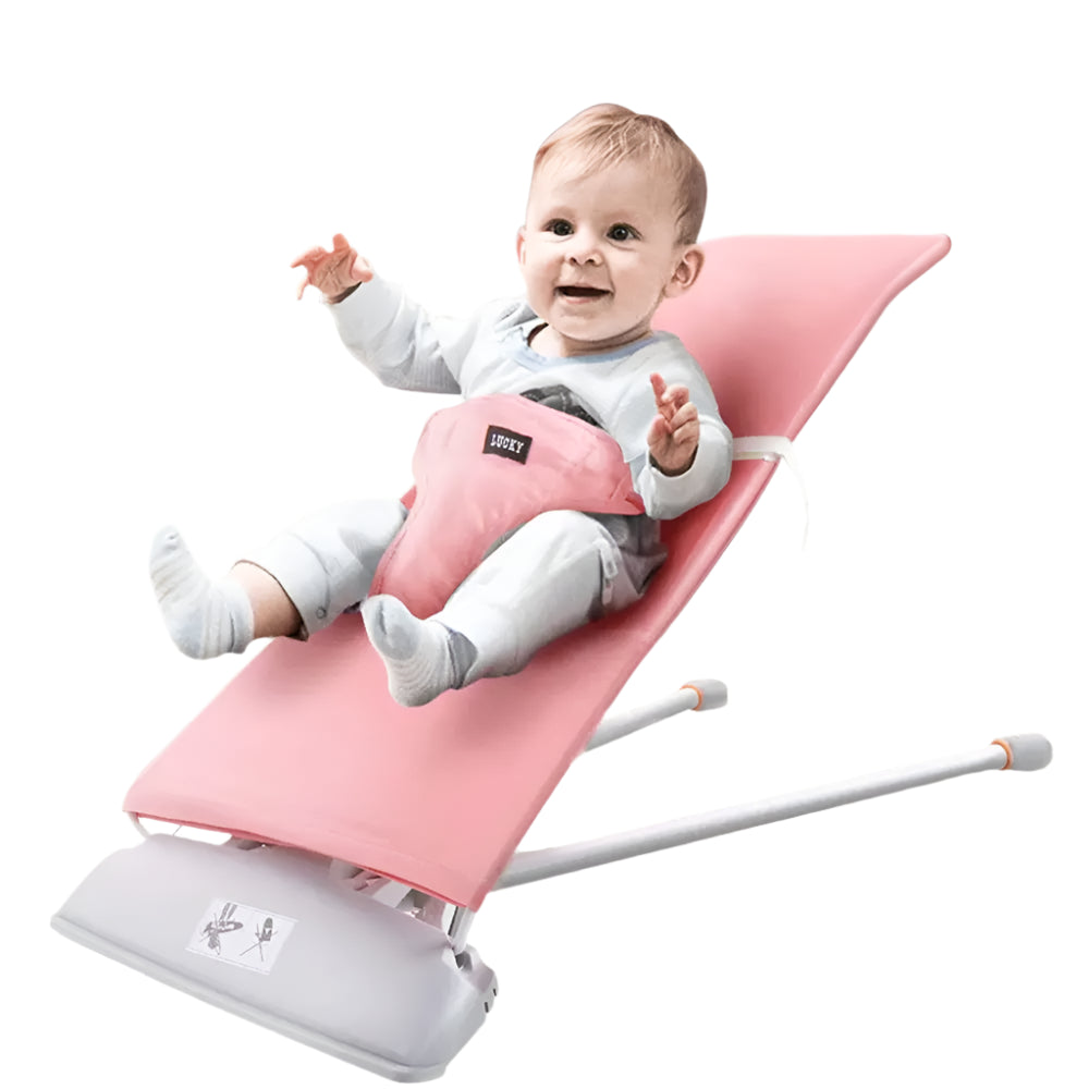 Transat Baby Bouncer Confort et Sécurité pour Bébé - Rose