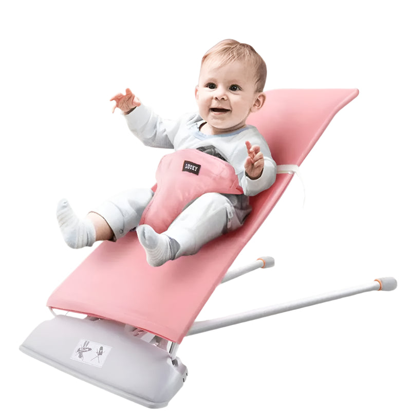 Transat Baby Bouncer Confort et Sécurité pour Bébé - Rose