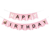Bannière Happy Birthday - Rose Gold