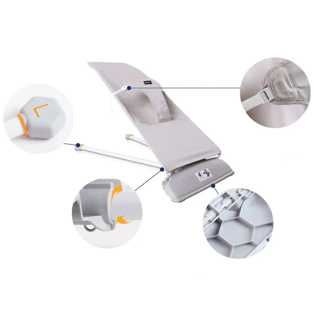 Transat Baby Bouncer Confort et Sécurité pour Bébé - Rose