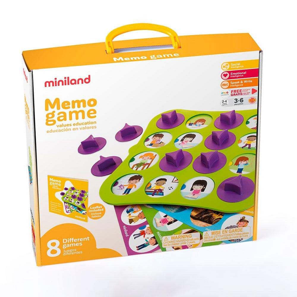 Miniland Jeu de Mémoire - 8 Pièces- 3A+