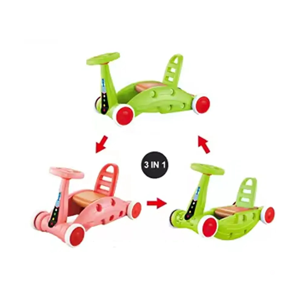 Voiture Multifonctionnelle d'Équilibre 3en1 - 12M+