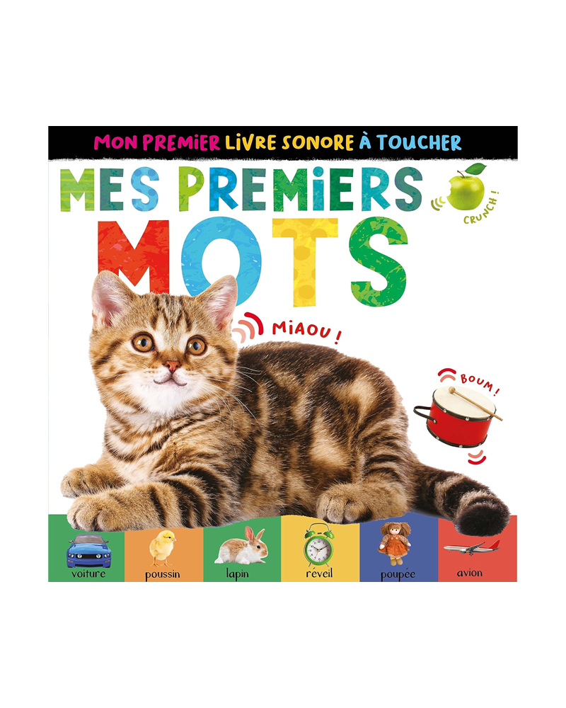 Mon premier livre sonore à toucher - Mes Premier Mots