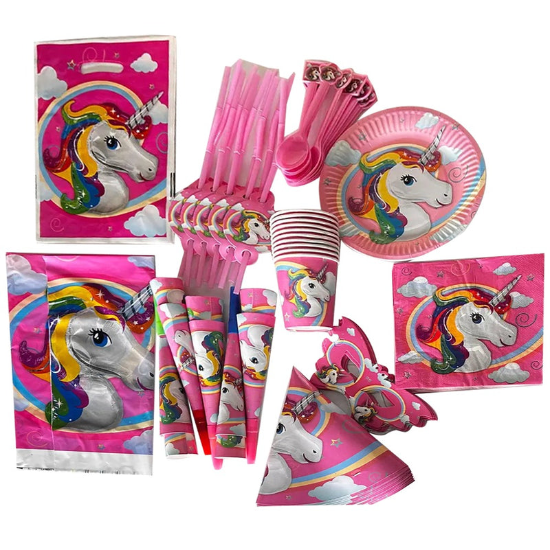Pack Anniversaire 91 Pièces  - Licorne