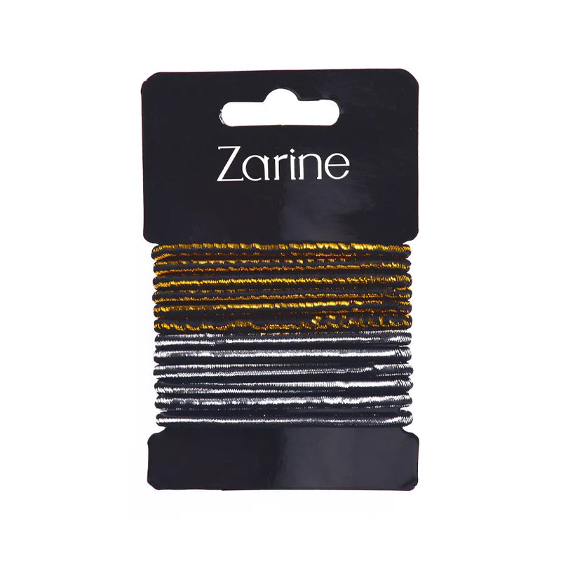 Zarine Élastiques Tricolores - Doré et Argent