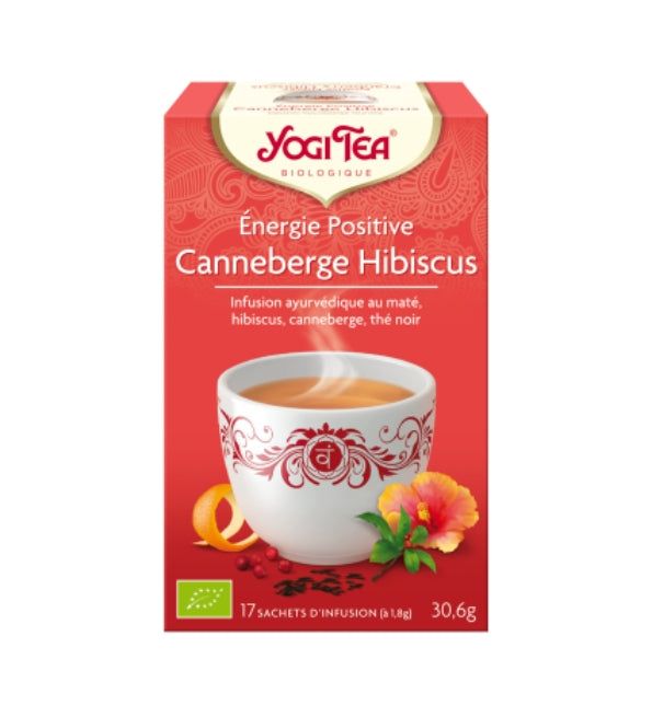 YOGI TEA ENERGIE POSITIVE CRANBERRIES HIBISCUS 17 X 2G