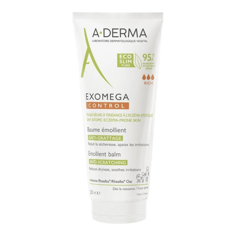 A-DERMA — EXOMEGA CONTROL BAUME ÉMOLLIENT ANTI-GRATTAGE COSMÉTIQUE STÉRILE 200 ml