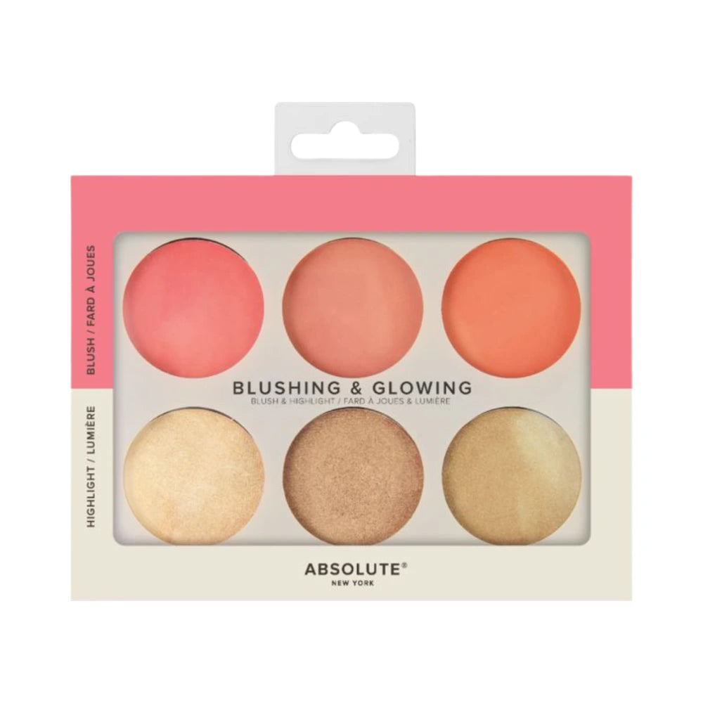 Absolute New York Blushing & Glowing Palette Light to Medium – vue de la palette