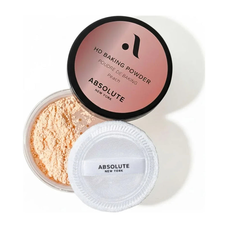 Absolute New York بودرة تثبيت HD Baking Powder بلون Peach