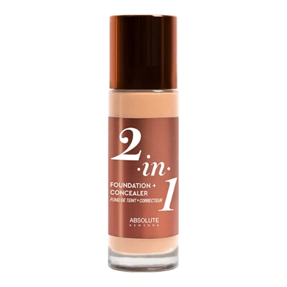 Flacon de fond de teint et correcteur 2en1 Absolute New York teinte Neutral Shell 35 ml