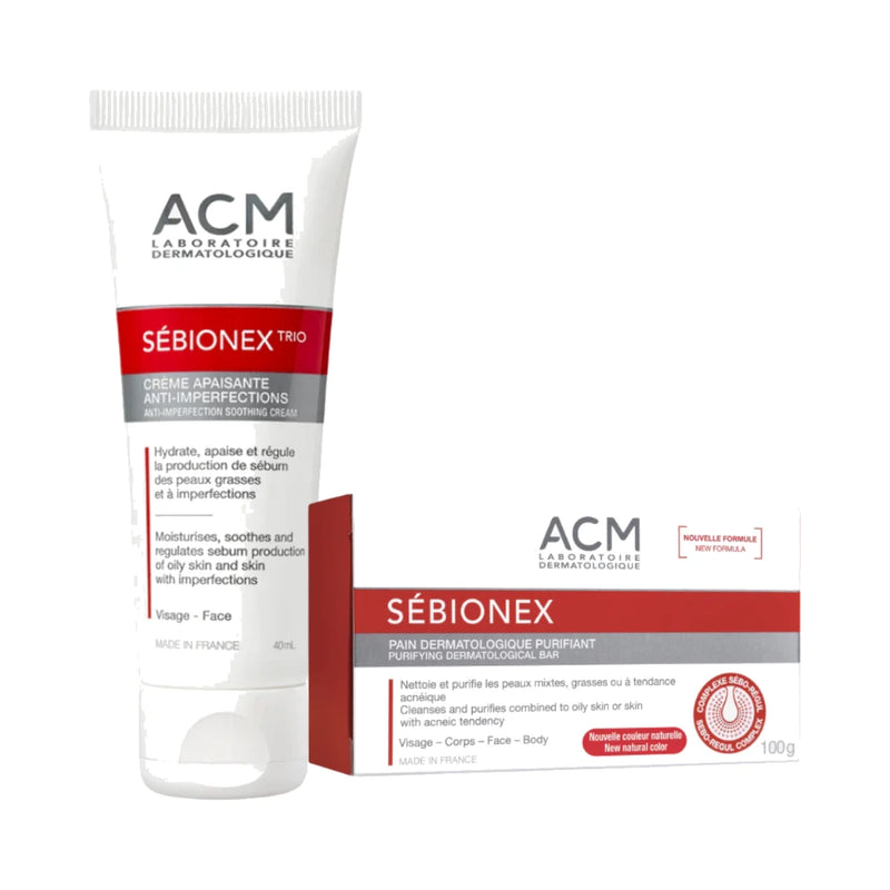 ACM Sebionex Trio Creme Apaisante Anti-Imperfection+Pain Dermato Duo Pack