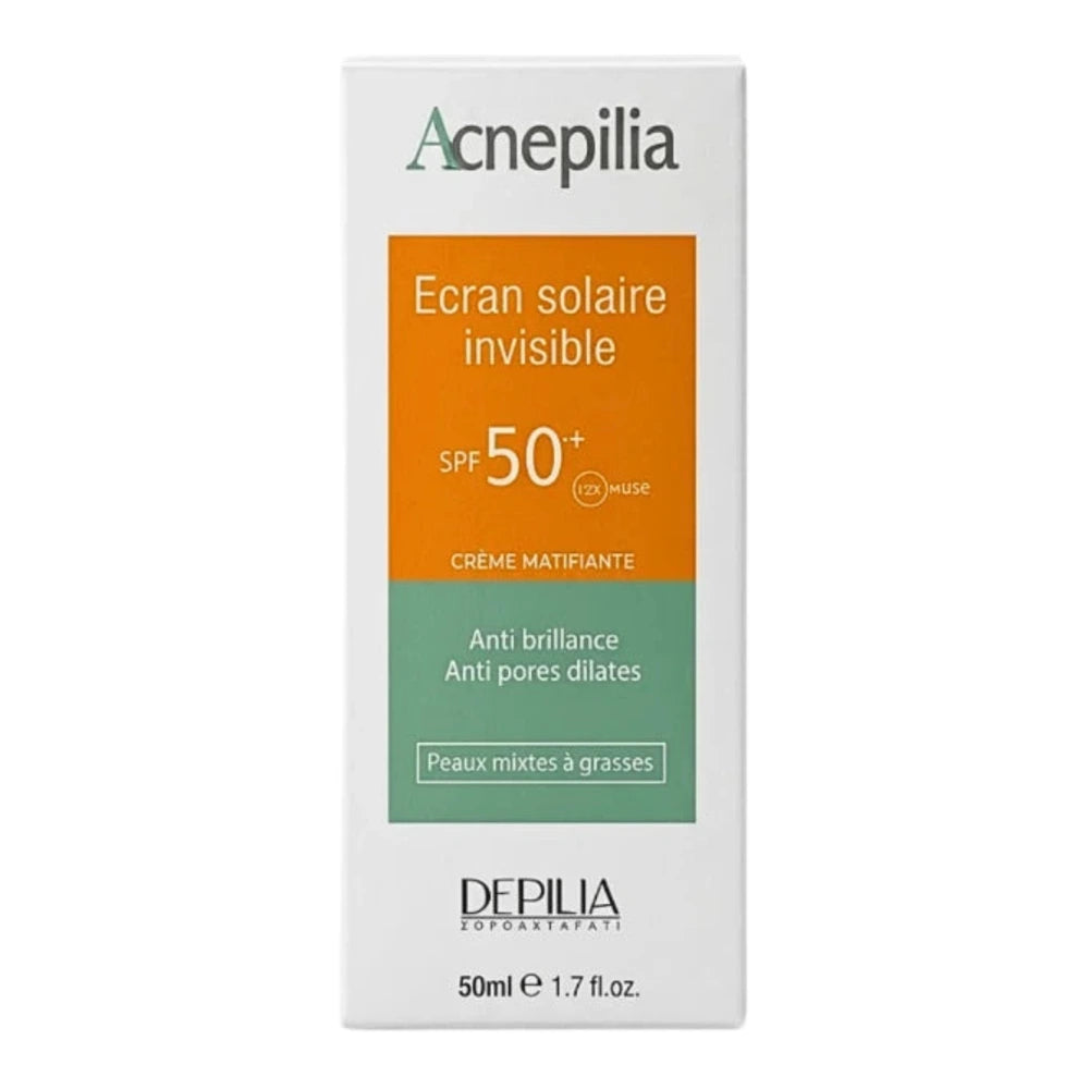 Acnepilia Crème Solaire Invisible SPF50+ 50 ml – tube
