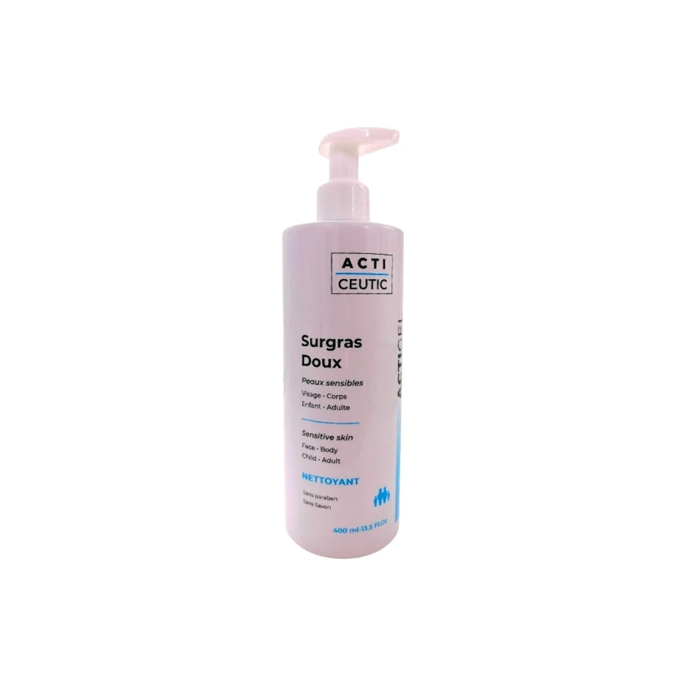 Acti Ceutic gel surgras doux peaux sensibles, flacon de 400 ml