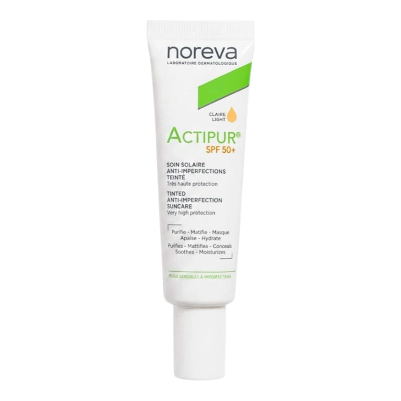 Noreva Actipur Ecran Solaire Anti-imperfection Teinte Claire Spf50+ 30ml