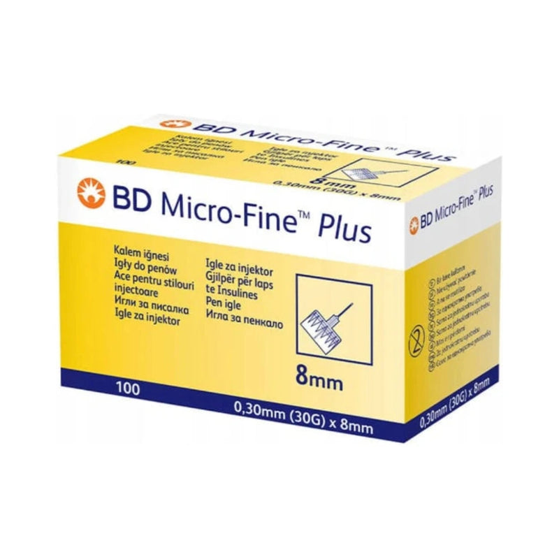 إبر قلم الأنسولين BD Micro-Fine Plus مقاس 30G x 8mm