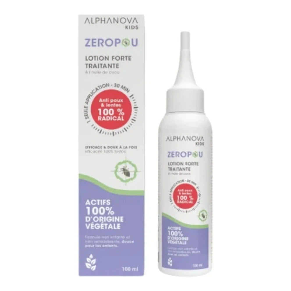 Alphanova Zeropou lotion anti-poux et lentes 100 ml – flacon