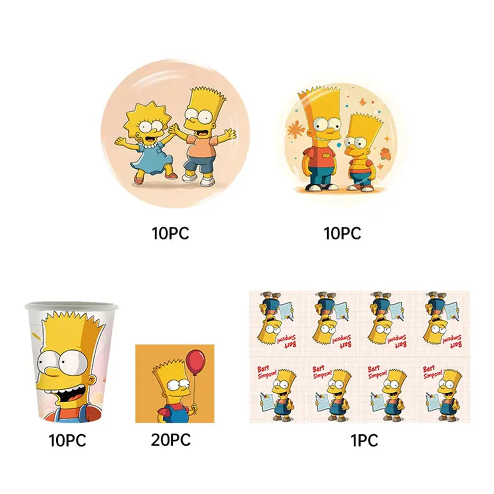 Pack Anniversaire 51 Pièces - Simpsons