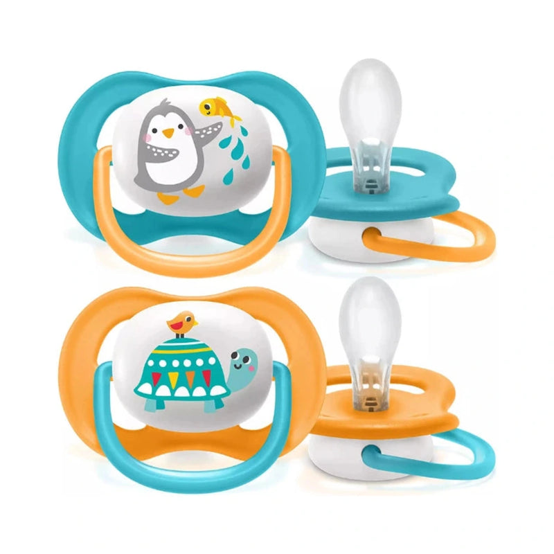 CHUPETE AVENT ORTHO NIÑO 6-18M PENG/TURT SCF080/07