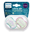 Sucettes Philips Avent Ultra Air Night 0-6 mois SCF376/19 – lot de 2