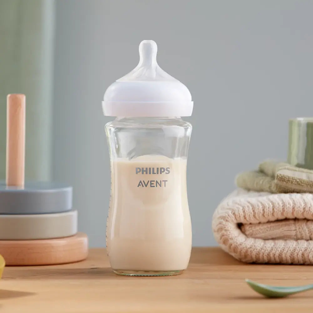 Biberón de vidrio natural Philips Avent 1M+ - 240 ml
