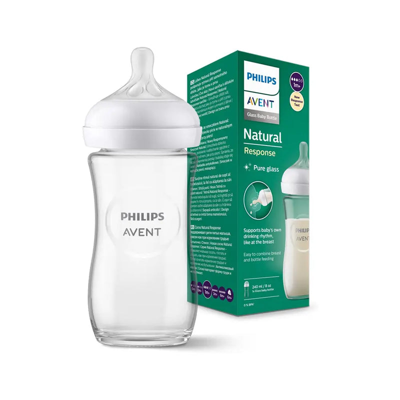Philips Avent Biberon Natural en Verre 1M+ - 260ml