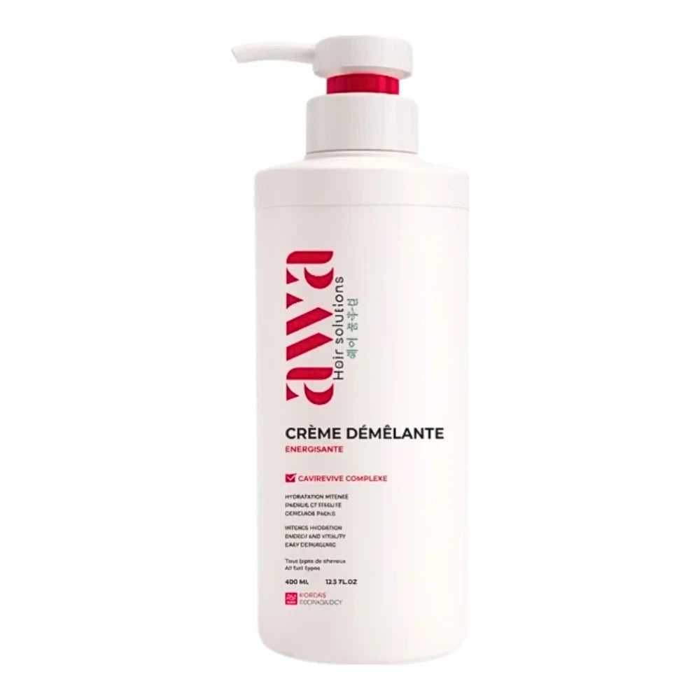 AWA Hair Solutions crème démêlante énergisante 400 ml – flacon pompe