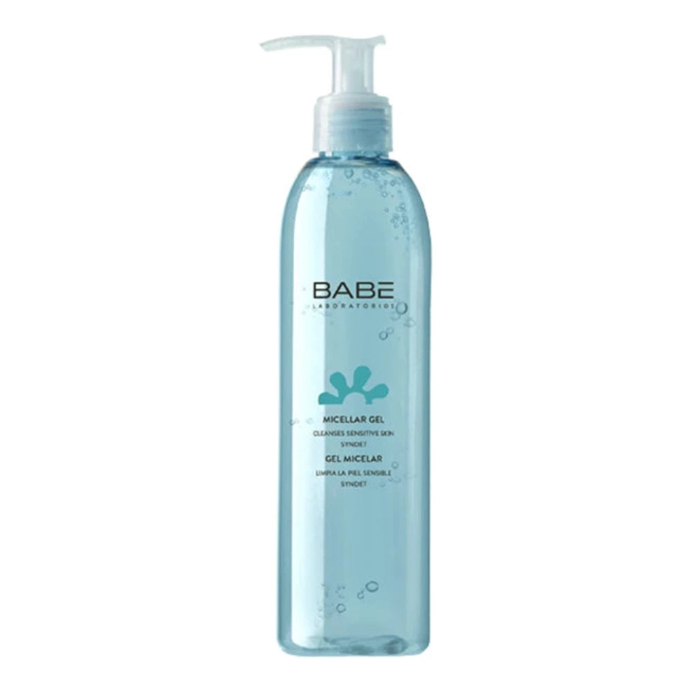 Babé Gel Micellaire Visage, nettoyant sans savon peaux sensibles
