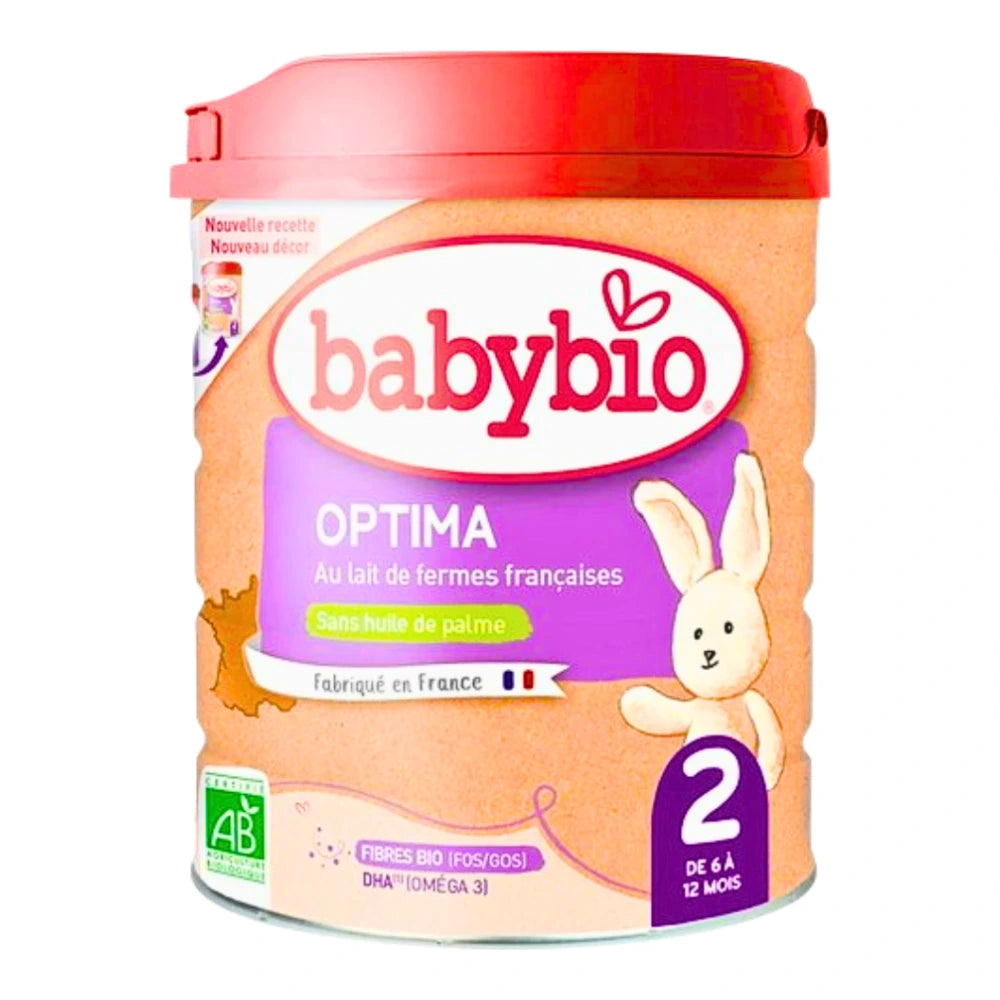 Babybio Optima 2 lait 2e âge bio, boîte de 400 g