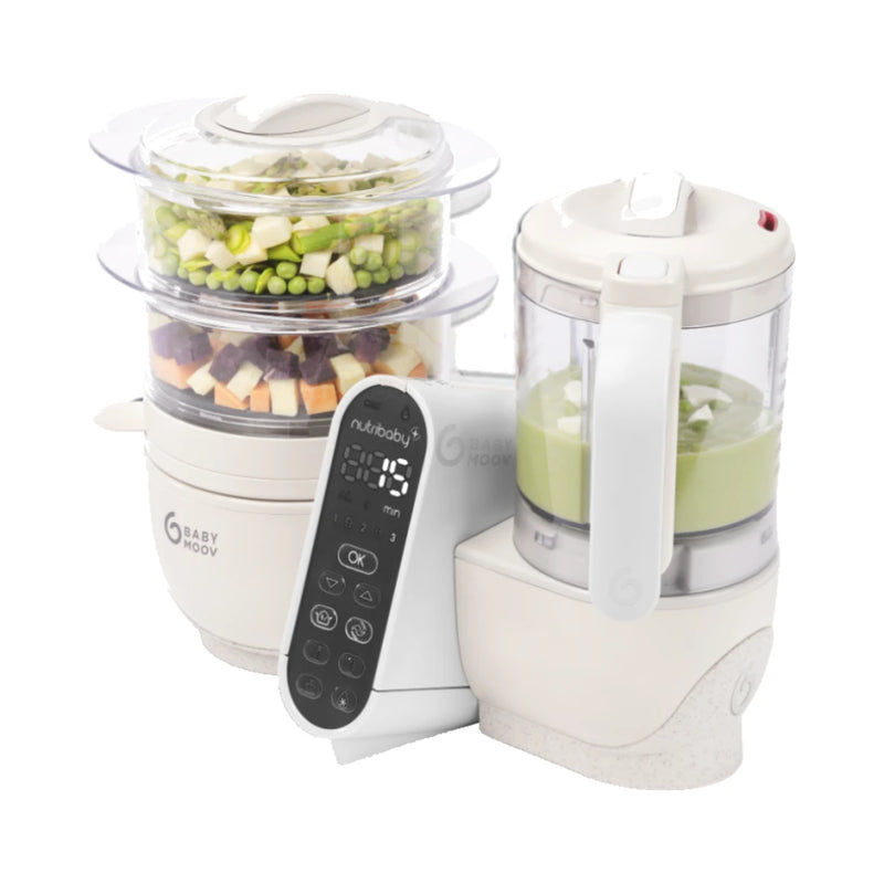 Babymoov Nutribaby(+) 6-in-1 Baby Food Maker - Mineral Beige