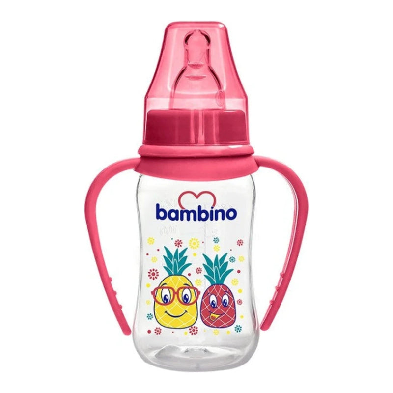 Bambino biberon naturel avec poigne +0m 150ml Ref T065