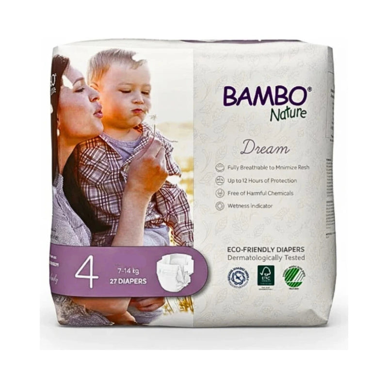 Bambo Nature Dream Size 4 7-14kg 27 Nappies