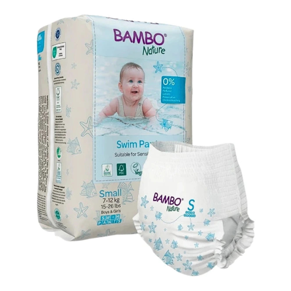 Bambo Nature Swim Pants couches de bain taille S 7-12 kg – paquet de 12