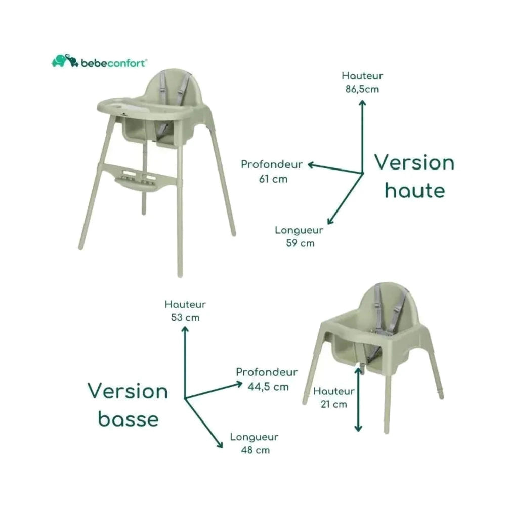 Bébé Confort Chaise Haute 2 en 1 MEELY Mint