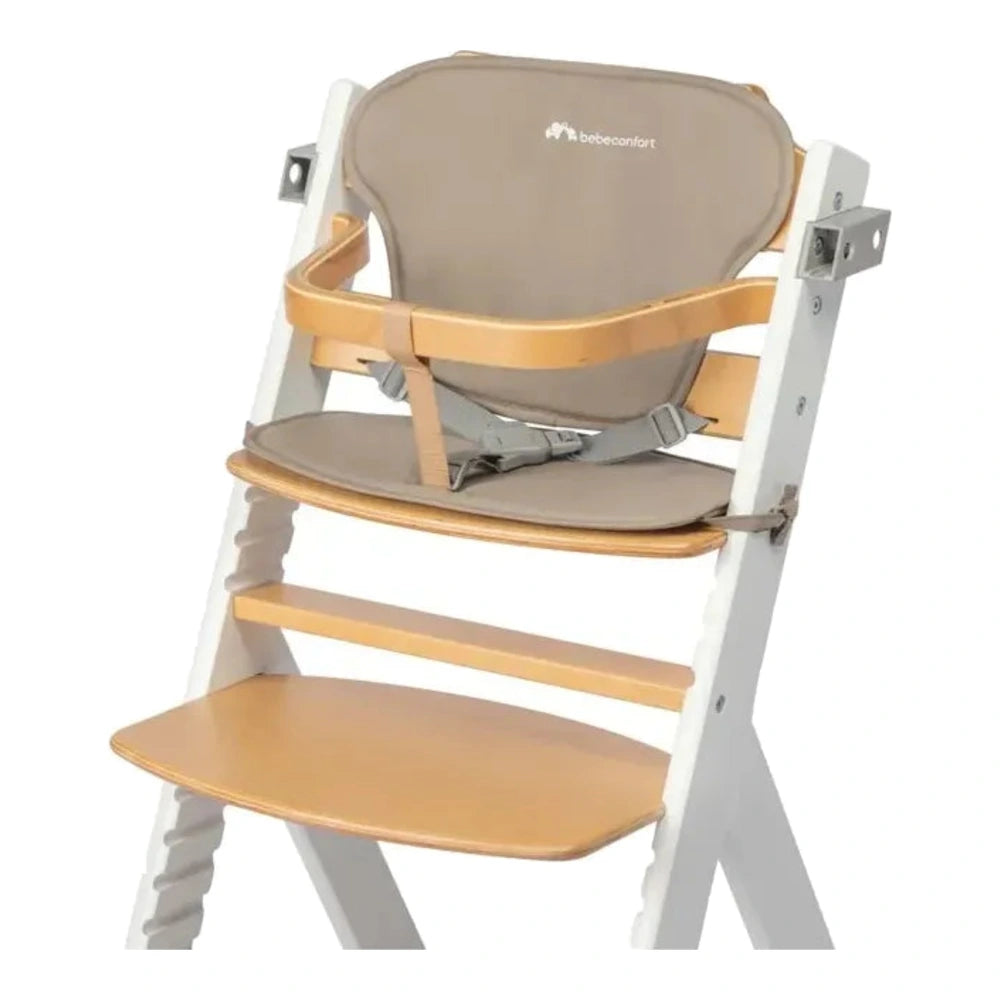 Bébé Confort Chaise Haute en Bois Timba avec Coussin - Light Wood Beige