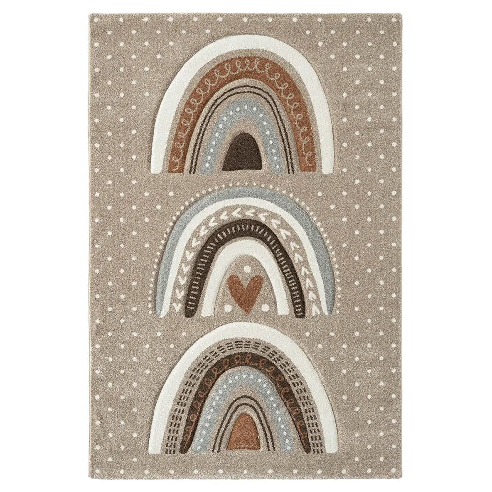 Tapis RAINKID Beige & Blanc