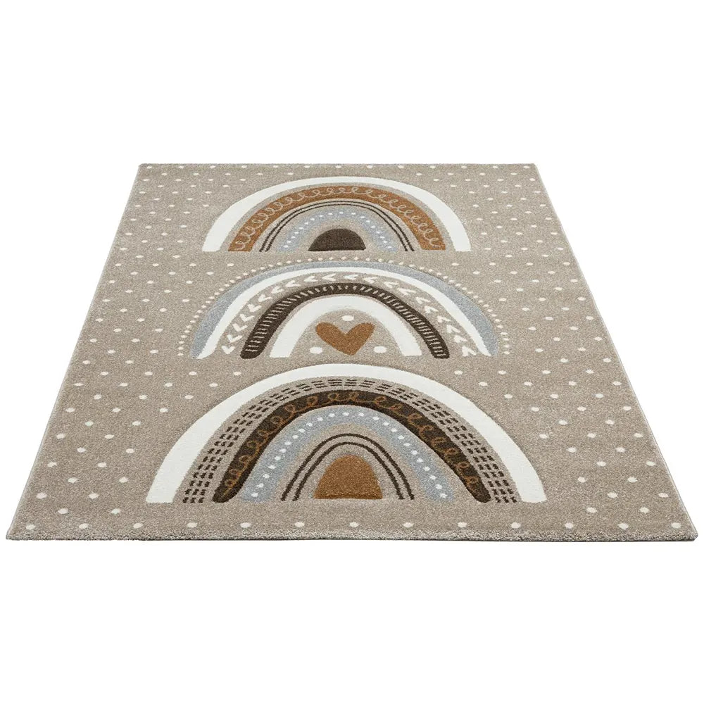 Tapis RAINKID Beige & Blanc