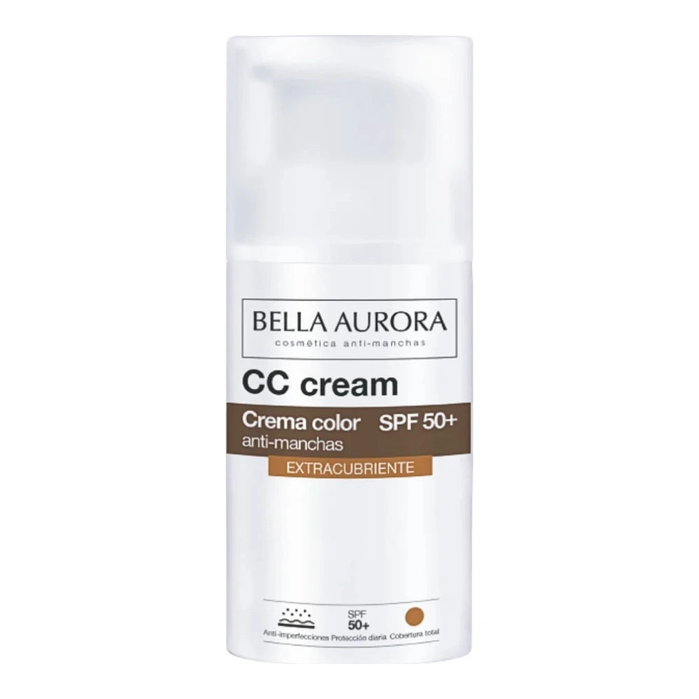 Bella Aurora CC crème anti-taches extra-couvrante SPF50+ 30 ml – tube