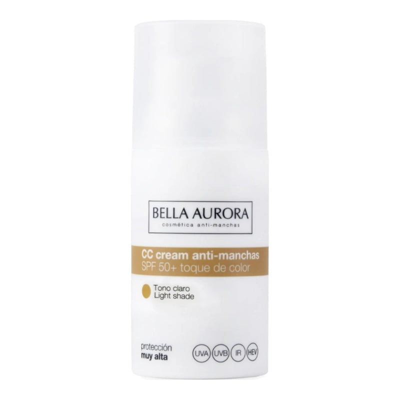 Bella Aurora CC Cream Antimanchas SPF 50 Tono Claro