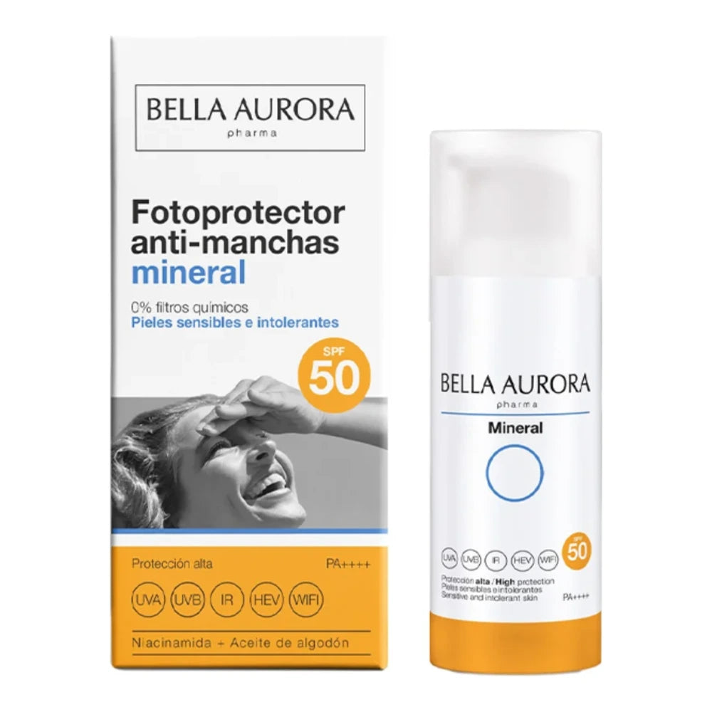 Bella Aurora Écran Solaire Minéral SPF 50 - 50ml