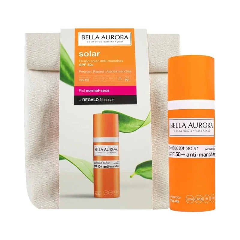 Bella Aurora Sun Gel-Cream SPF 50+ Normal to Dry Skin 50 ml + Pouch