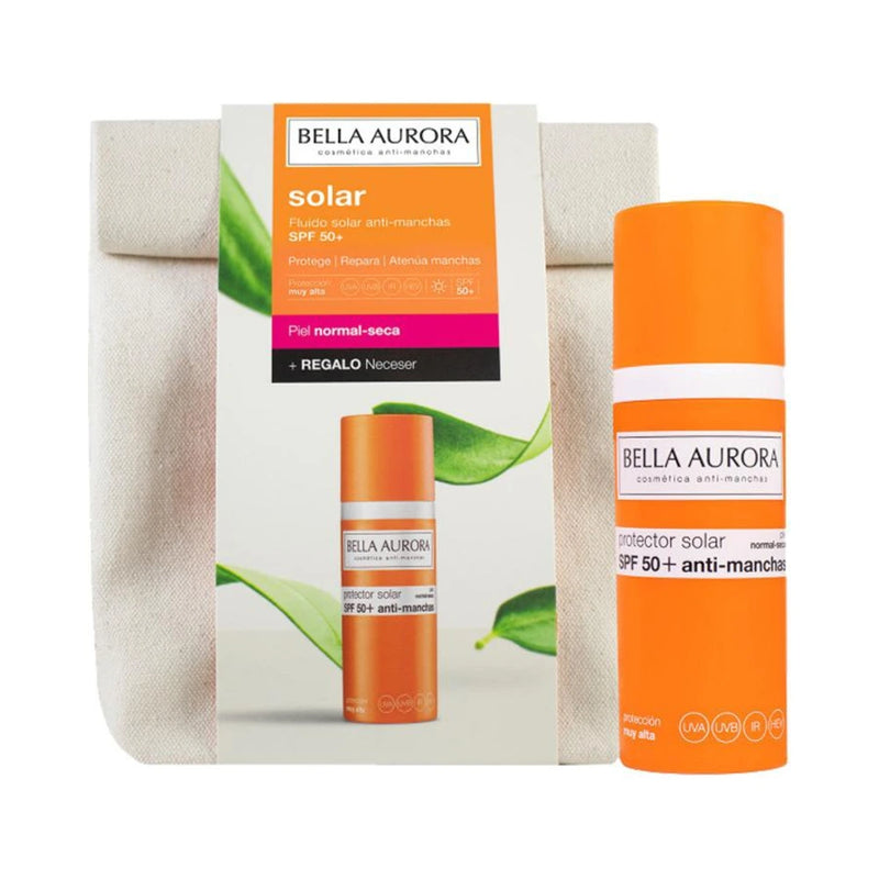 Bella Aurora Sun Gel-Cream SPF 50+ Normal to Dry Skin 50 ml + Pouch
